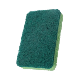 小麥購物 雙面木漿海綿 Y480 11 x 7 x 2cm 綠色 20g, 12個, 1組