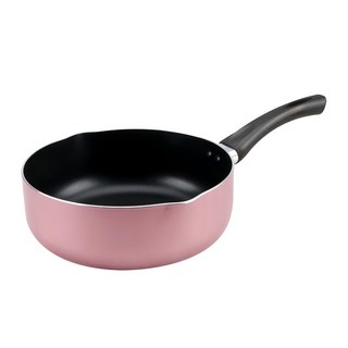 cook power 鍋寶 亮彩不沾湯鍋 22cm 高導熱合金鍋身 雙開口尖形鍋嘴設計, 玫瑰金, 1個
