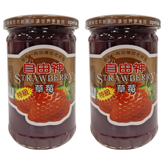自由神 草莓果醬 台灣製造, 400g, 2罐