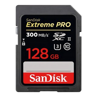 SanDisk 晟碟 Extreme Pro SDXC 300MB/s R 260MB/s W V90記憶卡, 128GB, 1個