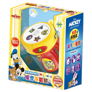 HUNDRED PICTURES 百耘圖 Mickey Mouse & Friends 米奇與好朋友 探索手電筒 18個月以上 聲光效果, 多色, 1個