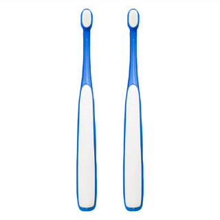 JUNGLE MONSTER 極細密軟毛寵物牙刷 0.08mm刷毛, 藍色, 2支