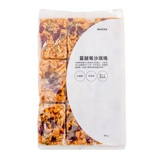 HOLA 和樂家居 黑糖沙琪瑪 蔓越莓堅果 9入, 360g, 1袋