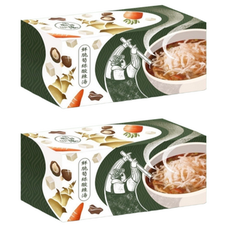 BAMBOO TRIBE 筍友部落 鮮脆筍絲酸辣湯 純素 6包入, 225g, 2盒