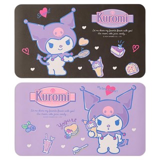 Sanrio 三麗鷗 酷洛米多功能易潔餐塾2件組 KU-PM01, 39 x 22 x 0.2cm, 1套, 藍莓