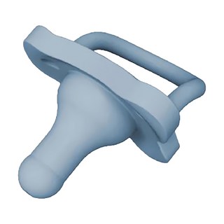 DrBrown's 嬰兒矽膠安撫奶嘴, 1個, 3~6個月, 莫蘭迪藍