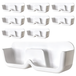 壁掛式眼鏡收納盒 透明色, 白色