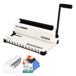 Paper Friend WS-340C PLUS 鐵圈裝訂機套組 (附20個裝訂環+20張封面), 120張