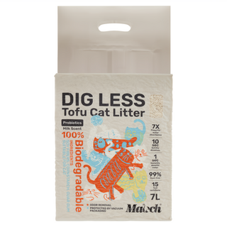 Maoch 喵趣 益菌消臭豆腐貓砂 1.5mm 2.8kg 7L, 1包, 奶香