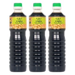 大華醬油 純釀造淡醬油 生抽 640ML, 3瓶