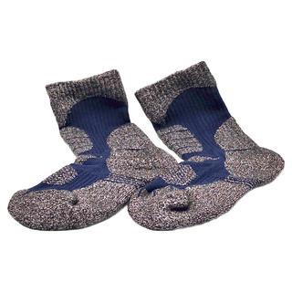 PORA BELLA 高筒拼色羊毛保暖襪 (-15°C~-10°C 加厚保暖), L(39~43cm), 男款 深藍色