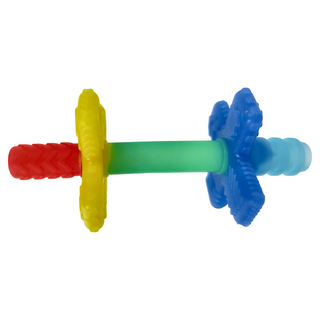 Itzy Ritzy 矽膠固齒咬咬管 食品級矽膠 適用年齡：3個月以上, 固齒咬咬管, 亮彩虹, 1支