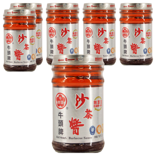 牛頭牌沙茶醬，香醇口感，沾水餃/配火鍋/炒牛肉/炒三鮮/炒飯皆宜, 127g, 6罐