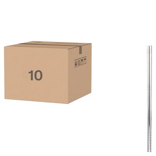 BELLOVIE 家用廚房304不鏽鋼筷子, 10雙, 單件, 銀色