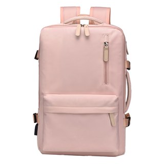 Sayaka 紗彌佳 可擴充型休閒通勤兩用旅行登機包/行李袋, 粉色, 1個