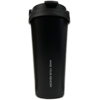 KKOMKKOMI kmac Bucket Term 冷熱水瓶 啞光黑 不鏽鋼, 700ml, 1個