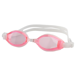 SUCCESS 成功 平面光學泳鏡 S622, 100%矽膠材質, 防霧, 抗UV, 紅色, 1個, Free