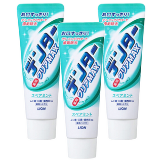 Dental Clear MAX 台灣公司貨 極淨白牙膏 清涼, 140g, 3條