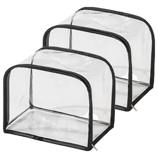 立體透明包包收納袋, 優質防水PVC, 尼龍材質, S/M/L/XL/XXL尺寸, 黑色 + 透明色, 2個