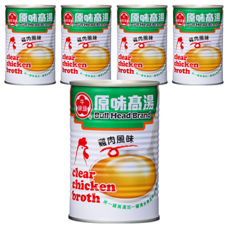 牛頭牌 原味高湯 雞肉風味, 411ml, 5罐