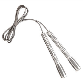 Ksy Sky Gold系列跳繩, TP材質防滑, 戶外耐磨結實繩子, 人體工學舒適手感, 繩長270 x 握把21cm, 灰色, 1條