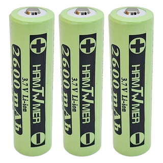 TWHAMMER 焊馬 可充電式鋰單電池 2600mAh 3.7V CY-H5109, 3個, 1入