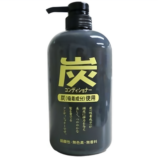JUN COSMETIC 炭 護髮素, 600ml, 深層滋養, 柔順秀髮, 無色素無香料, 1瓶