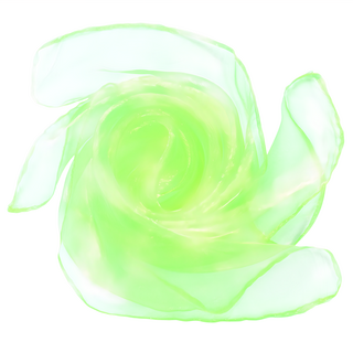 螢光綠色 兒童舞蹈紗巾 律動感 視覺刺激 親子互動, 1個