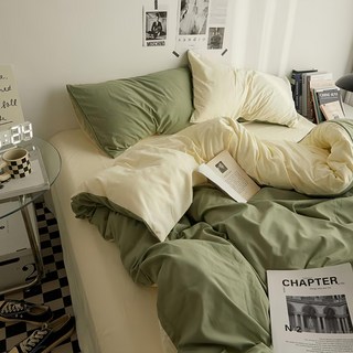 MACARON 雙人加大薄被套, 抹茶奶昔, 230 × 200cm, 被套