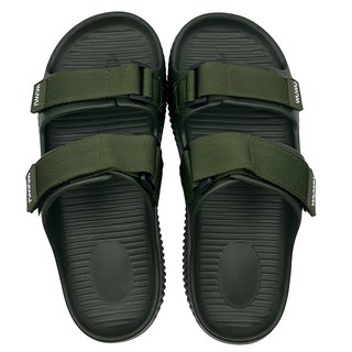 WUWU 荒野雙帶室外拖鞋, 275mm, 綠色