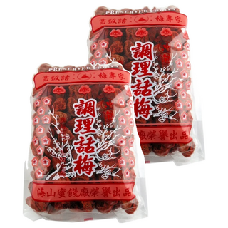 海山 本中紅 調理話梅, 高級話梅專家，生津止渴, 500g, 2包
