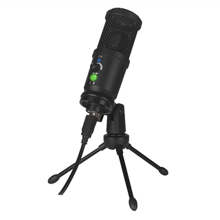 Miuzic 沐音 Pure PE2隨插即用超心型指向電容式桌上型麥克風 -36db±2db，192kHz/24bit高採樣頻率，USB供電，150cm線長, PE2, 黑色