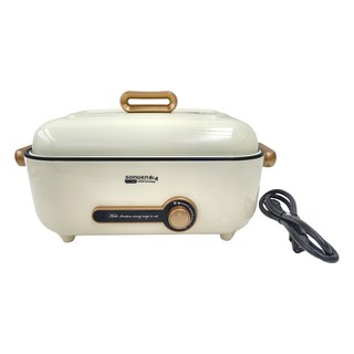 SONGEN 松井 芳饗宴 4L大容量多功能電火鍋 復古造型米杏色, SG-175HSW
