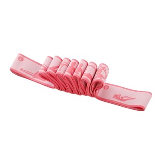 理享家 9分格體式瑜珈健身拉力繩 粉色, 115 x 4cm, 1條