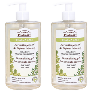 GREEN PHARMACY 茶樹平衡水嫩私密潔膚露 300ml, 溫和配方 pH5.2, 草本萃取, 無額外添加物, 2件