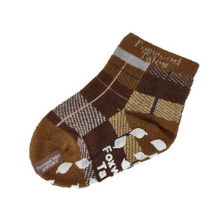 蘇格蘭紋襪7-9cm 抗菌防臭 柔軟舒適 寶寶襪 學步襪, 1入