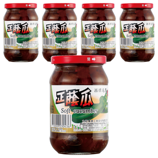 丸莊醬油 正蔭瓜 天然純釀黑豆醬汁製成, 380g, 5罐