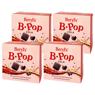 Beryl's 跳跳糖苦甜巧克力 可樂味 50g, 4盒