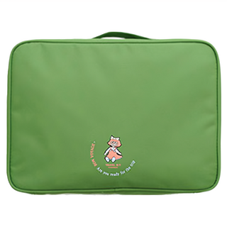 繽紛旅行收納大拉桿包 女孩綠 防潑水尼龍, 38 x 27 x 18cm
