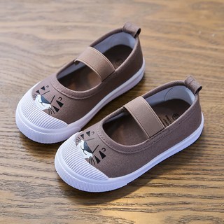愛貝比 鬆緊套鞋 180mm 咖獅子 - 兒童帆布鞋/寶寶學步鞋, 咖啡色