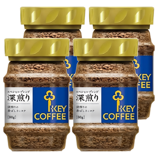 KEY COFFEE 即溶咖啡粉 深煎 80g, 4罐