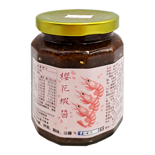 左邊口袋 櫻花蝦醬 海港直送 純0防腐劑, 240g, 1罐