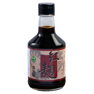 菇王 紅麴醬油露，古法釀造 香醇回甘，高紅麴成份 極富營養價值，無添加化學成分 嚴格把關好安心, 300ml, 1瓶