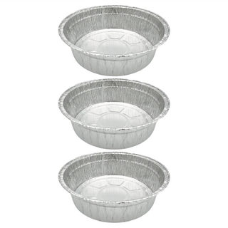 鋁箔大圓深盤容器, 23 x 23 x 7 cm, 1組, 23cm