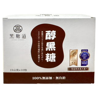 黑糖道 醇黑糖隨身包 Set 10包 100%無添加 無負擔, 15g, 1盒