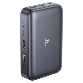 POWERRIDER HB-P22 UltraHub 12合1隨行擴充集線盒 輕巧便攜, 鈦金灰, 1個