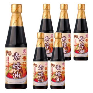 工研 香菇素蠔油，100%純釀造，全素或純素者可食, 560g, 6瓶