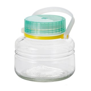 ADERIA 醃漬玻璃罐 15*11.2*14.5cm 藍綠, 1L, 1個