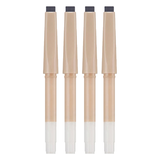 MISSHA 完美眉筆替換芯 柔和描繪 自然顯色 單刀型筆芯, 深棕色, 4支