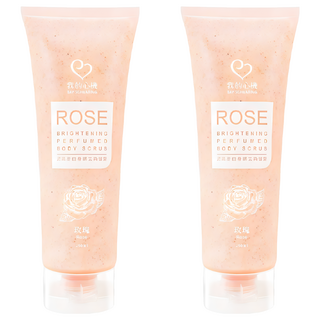 MY SCHEMING 我的心機 身體去角質霜 玫瑰亮白, 250ml, 2條